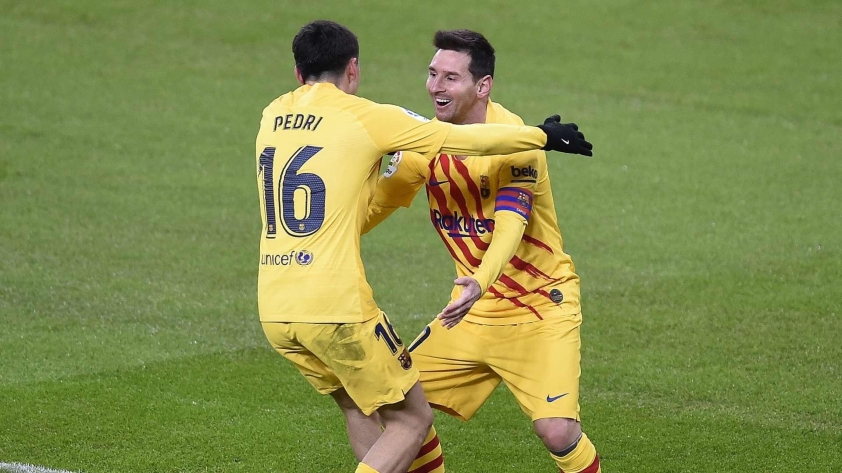 Pedri và Messi đã có một mùa giải chơi cùng với nhau tại Barcelona.